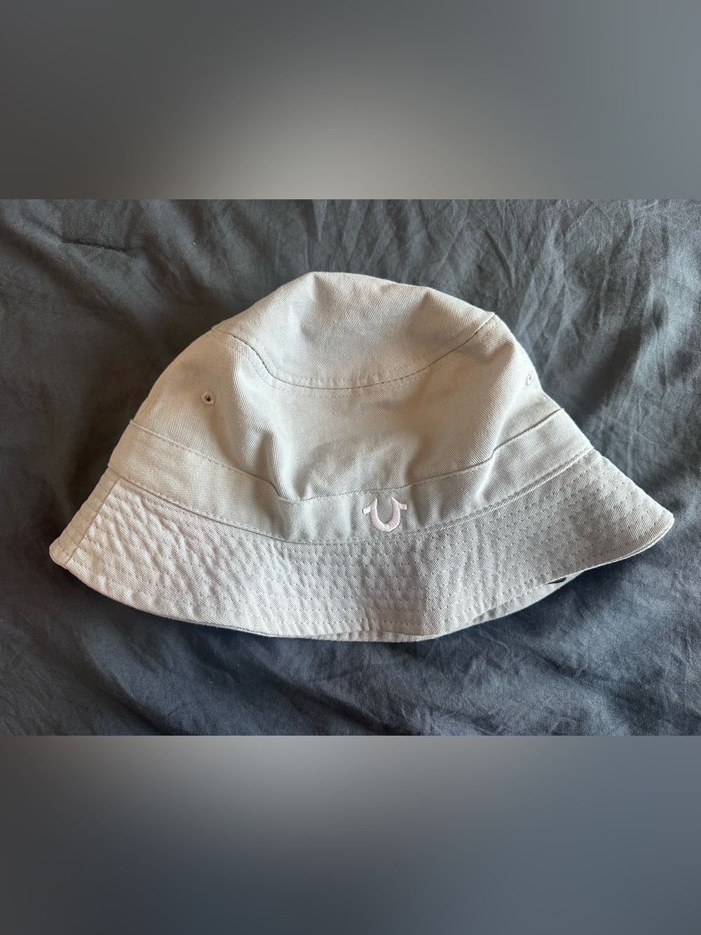 True Religion Slate Blue Cotton Bucket Hat - NWT
